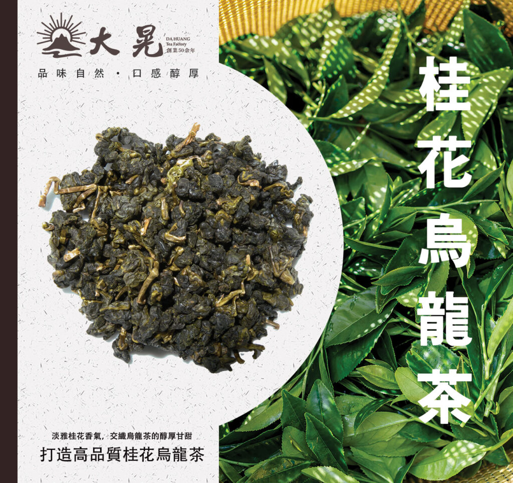 大晃茶業嚴選桂花窨製，打造高品質桂花烏龍茶